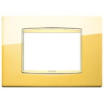 20653.G24 Накладка (рамка) из металла EIKON на 3 модуля oro lucido