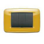 20683.75 Накладка (рамка) EIKON на 3 модуля giallo ice