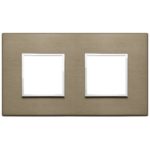 21643.05 Placa (rama) decorativa EIKON EVO 4 (2+2) module, culoarea int71 bronzo scuro