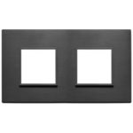 21643.18 Накладка (рамка) EIKON EVO на 4 модуля (2+2) int71 nero totale