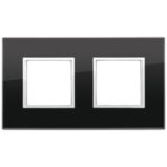 21643.76 Placa (rama) decorativa EIKON EVO 4 (2+2) module, culoarea int71 black diamond