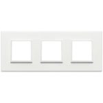 21644.17 Placa (rama) decorativa EIKON EVO 6M (2+2+2) int71 culoarea bianco totale