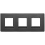 21644.18 Placa (rama) decorativa EIKON EVO 6M (2+2+2) int71 culoarea nero totale