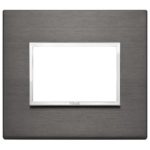21653.03 Placa (rama) decorativa EIKON EVO 3 module, culoarea Alluminio Grigio Lava