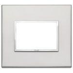21653.07.01 Placa (rama) decorativa EIKON EVO 3 module, culoarea argento