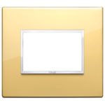 21653.09 Placa (rama) decorativa EIKON EVO 3 module, culoarea oro lucido (NU SE PRODUC)