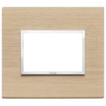 21653.32 Накладка (рамка) EIKON EVO на 3 модуля rovere sbiancato