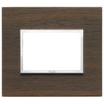21653.33 Накладка (рамка) EIKON EVO на 3 модуля wenge
