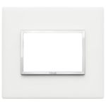 21653.41 Накладка (рамка) EIKON EVO на 3 модуля glacier ice