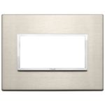 21654.04 Накладка (рамка) EIKON EVO на 4 модуля bronzo chiaro