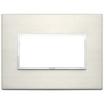 21654.08 Накладка (рамка) EIKON EVO на 4 модуля titanio