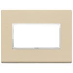 21654.21 Накладка (рамка) EIKON EVO на 4 модуля crema