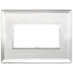 21654.72 Placa (rama) decorativa EIKON EVO 4 module, culoarea argento ghiaccio