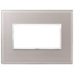 21654.73 Placa (rama) decorativa EIKON EVO 4 module, culoarea grigio perla