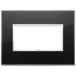 21654.76 Накладка (рамка) EIKON EVO на 4 модуля nero diamante