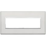 21657.07.01 Накладка (рамка) EIKON EVO на 7 модулей argento