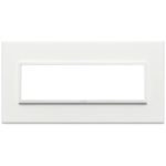 21657.17 Накладка (рамка) EIKON EVO на 7 модулей bianco totale