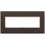 21657.22 Накладка (рамка) EIKON EVO на 7 модулей tabacco