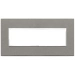 21657.53 Накладка (рамка) EIKON EVO на 7 модулей quarzite grigia