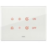 21664.70 Placa (rama) decorativa EIKON  TACTIL 4 module, culoarea bianco diamante