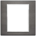 21668.03 Накладка (рамка) EIKON EVO на 8 модулей grigio lava