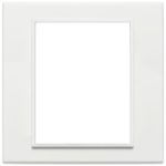 21668.17 Placa (rama) decorativa EIKON EVO 8 module, culoarea bianco totale