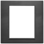 21668.18 Placa (rama) decorativa EIKON EVO Classic 8 module, culoarea nero totale