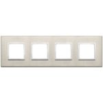 21669.04 Накладка (рамка) EIKON EVO на 8 модулей (2+2+2+2) int71 bronzo chiaro