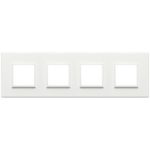 21669.17 Placa (rama) decorativa EIKON EVO 8 (2+2+2+2) module, culoarea int71 bianco totale