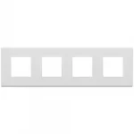 22669.01 Placa (rama) decorativa EIKON EXE 8M (2+2+2+2) bianco matt
