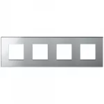 22669.75 Накладка (рамка) EIKON EXE 8M (2+2+2+2) argento ghiaccio
