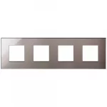 22669.76 Накладка (рамка) EIKON EXE 8M (2+2+2+2) bronzo lucente