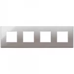 22669.83 Накладка (рамка) EIKON EXE 8M (2+2+2+2) black chrome