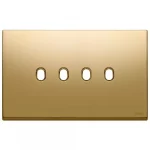22674.4.82 Placa (rama) decorativa Vintage 4 module, pentru 4 intrerupatoare, culoarea oro