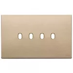 22674.4.88 Placa (rama) decorativa Vintage 4 module, pentru 4 intrerupatoare, culoarea oro satinato