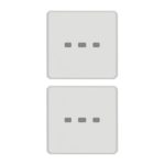 22751.01 2 butoane fara simbol iluminabil VIMAR Eikon Exe Flat alb