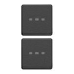 22751.03 2 butoane fara simbol iluminabil VIMAR Eikon Exe Flat gri