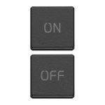 22751.1.03 2 butoane cu simbol ON/OFF VIMAR Eikon Exe Flat gri