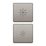 22751.3.11 Две накладки на клавиши значок управления VIMAR Eikon Exe Flat nichel