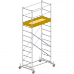 schela din aluminiu modulara cu prindere cu cleme millenium svelt, schela metalica, строительные леса из алюминия