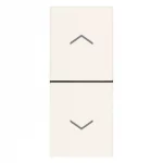 30062.B Выключатель две кнопки взаимоблокируемые для штор и жалюзи NO+NO 10A белый, Vimar LINEA