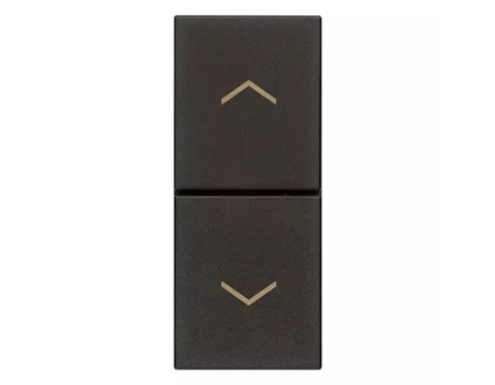 Doi pulsanti interblocati NO+NO 10A culoarea neagra, Vimar LINEA