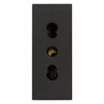 Priza 2P+E 16 A neagra