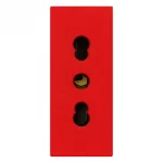30203.R Розетка красная 2P+E 16A P17/11, Vimar LINEA