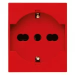 30210.R Розетка красная 2м 2P+E 16A P40 универсальная, Vimar LINEA