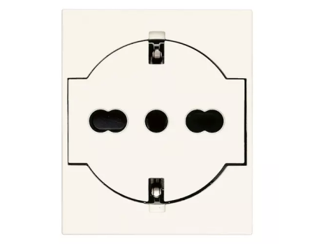 30211.B Priza Flat 2P+E P40 Universala alba 2m, Vimar LINEA