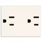 30243.B Priza dubla 2P+T15A USA SICURY alba 2m, Vimar LINEA