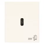30298.B Розетка USB C 30W PD белая, Vimar LINEA
