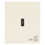 Priza USB-C PD 30W alba, Vimar LINEA