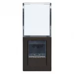 Priza RJ45 Cat6 netsafe UTP neagra vimar linea, Priza internet neagra, priza calculator modulara